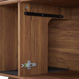 Modway EEI-6796-WAL Render Cat Cabinet, Walnut Modway
