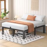 VIPSHOW 14 Inch King Heavy Duty 3500 lbs Bed Frame with Round-Corner Legs & Anti-Squeak Design – Quick Assembly Metal Platform, No Box Spring Needed VIPSHOW