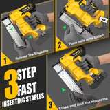 18GA Cordless Brad Nailer for Dewalt 20V MAX Battery: Electric Brad Nail Gun with 18 Gauge Nails for Upholstery Woodworking - Brushless- 2 Mode - 5/8 to 1-1/4 Inch - Tool Only Ecarke
