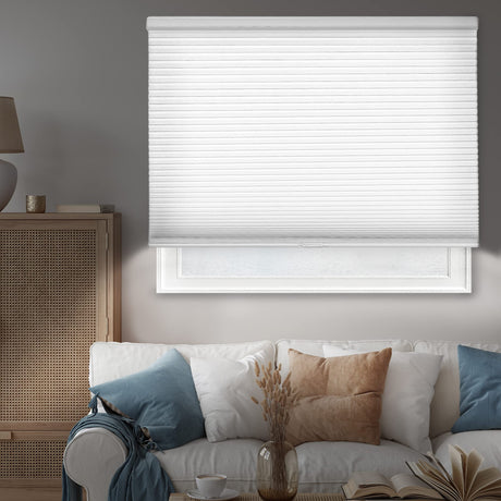 Chicology Cordless Cellular Shades, Blackout Window Blind, Evening Mist (Blackout) - 46"W X 48"H CHICOLOGY