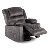 HOMYEDAMIC Recliner Chair Rocker Modern Ergonomic Lounge 360 Degree Swivel Single Sofa Seat Living Room Lounge Recliners on Clearance Foam Filling HOMYEDAMIC