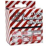 110 Count Christmas Gift Tag Stickers - Elegant Red & Silver Designs, Personalized Name Labels for Holiday Gift Wrapping Gift Boutique