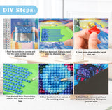 QENSPE 5D Diamond Art Snowy Mountain DIY Round Full Drill Diamond Painting Kits for Beginners,Landscape Diamond Dots for Adults,Home Wall Decor & Gift Perfect for Relaxation 12x16 inch QENSPE