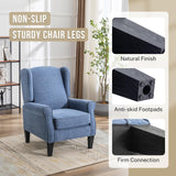 FLUSGO Modern Accent Chair, Chenille Fabric Armchair with High Resilience Sponge & Sturdy Legs, Comfy Single Sofa Chair for Bedroom, Living Room, Reading & Balcony FLUSGO