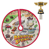 Hallmark Keepsake 2022, Miniature Disney/Pixar Cars Radiator Springs Tree Topper and Christmas Tree Skirt Set Hallmark Keepsake