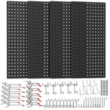 Ultrawall 4 Pack Metal Peg Board Panels with Hooks, Pegboard Wall Tool Organizer for Garage, 84pcs Peg Board with Accessories, 24"X12" Ultrawall