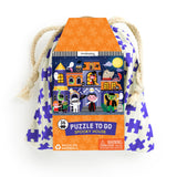 Mudpuppy Spooky House – 36 Piece Jigsaw Puzzle to Go Featuring an Adorable Haunted House with Spooky Friends Perfect for Travel and Boo Baskets Mudpuppy