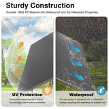 Carport 10x20ft Heavy Duty Canopy Storage Shed,Portable Garage Party Tent,Portable Garage with Removable Sidewalls & Doors All-Season Tarp for Car,Truck,Party SNC24# (W/Grey) - WoodArtSupply