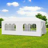 SEALAMB 10x20FT Outdoor Canopy Tents for Parties, Waterproof Large Canopy Tent with 6 Sidewalls, Paito Gazebo Party Event Tent for Birthday Wedding Backyard BBQ SEALAMB