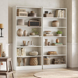 LITTLE TREE 72-Inch Tall Bookcase, 7-Tier White Wooden Large Bookshelf, Wide Bookcase Bookshelves, Freestanding Modern Display Shelving Unit for Living Room, Bedroom, Office LITTLE TREE