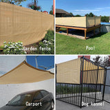 Vocray 90% Shade Cloth for Patio, 8X15 Ft Pergola Shade Cover, Sun Shade Sail for Beach, Deck, Porch, Balcony, Gazebo, Outdoor Shade for Garden, Carport, Pool. Vocray