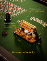 Slot Whiskey Decanter Sets for Men, Kollea 50.7 Oz Whiskey Decanter Set with 4 Dice Glasses, Casino Style Decanter for Bourbon, Gifts for Men Dad, Him, Boyfriend, Guy, Birthday, Anniversary, Valentine Kollea