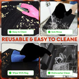 3 Pack Non-Stick Heavy Duty Oven Liners Set for Bottom of Electric Oven by Grill Magic - Thick, Heat Resistant Fiberglass Mat - Easy to Clean, Reduce Spills, Stuck Foods & Clean Up - BPA Free Grill Magic