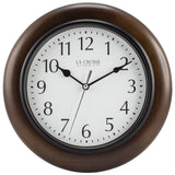 La Crosse Clock 404-2625 10 in Linwood Quartz Wood Wall Clock La Crosse Technology