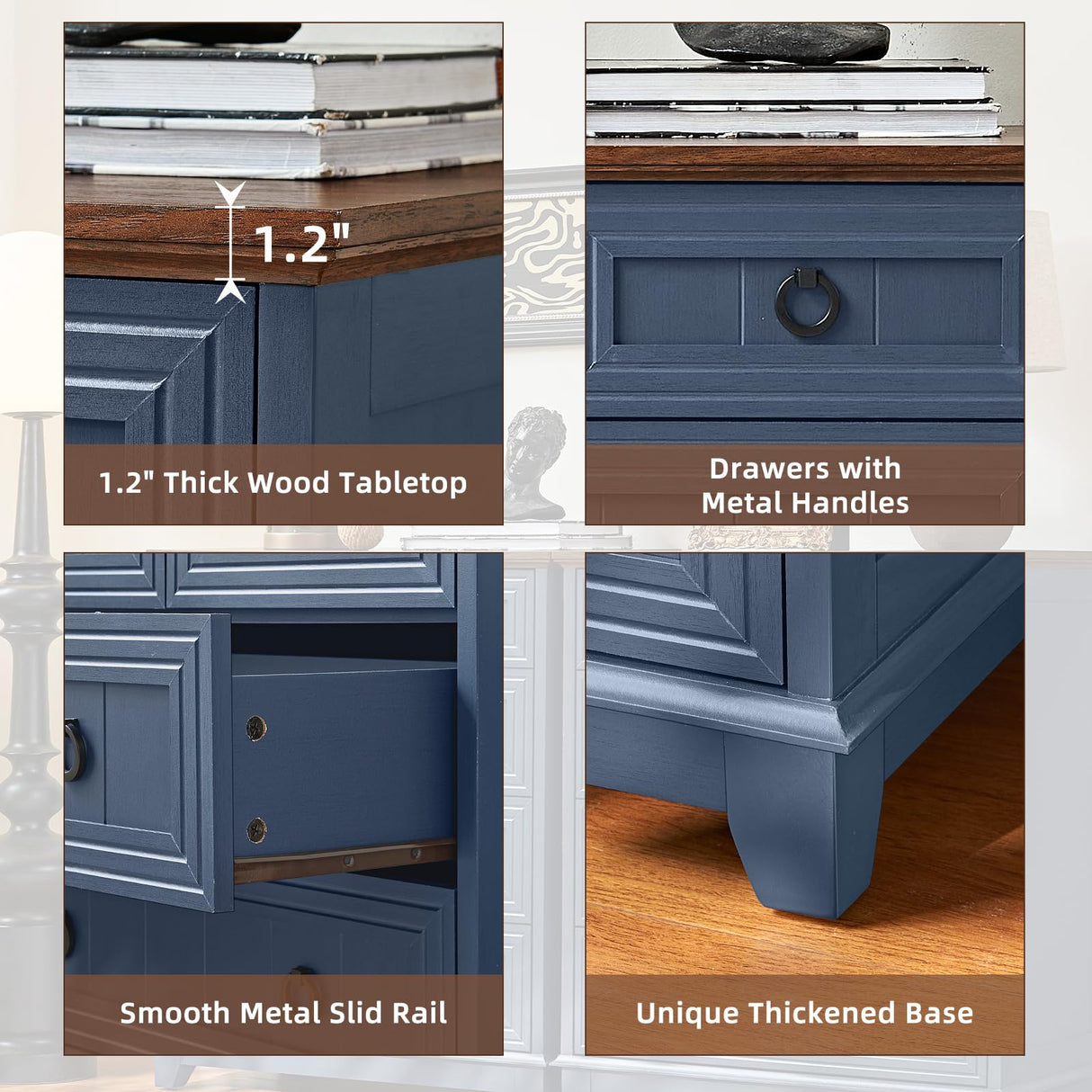 Joaxswe Farmhouse 5 Drawer Dresser for Bedroom, 33.2" Tall Small Dressers & Chest of Drawers, Rustic Wood Dresser with Metal Handle, Storage Organizer Closet for Living Room, Hallway, Entryway Joaxswe