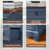 Joaxswe Farmhouse 5 Drawer Dresser for Bedroom, 33.2" Tall Small Dressers & Chest of Drawers, Rustic Wood Dresser with Metal Handle, Storage Organizer Closet for Living Room, Hallway, Entryway Joaxswe