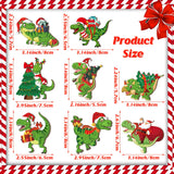 BBTO 40 Pcs Christmas Dinosaur Ornaments Christmas Tree Topper Ornaments Wood Decorative Hanging Dinosaur Wooden Ornaments for Christmas Tree Xmas Party Holiday Decoration BBTO