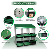 Eggluuz Chicken Nesting Box, 6 Compartments Chickens Egg Laying Nest Boxes for Hens Eggluuz