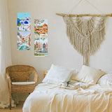 Yeaqee 4 Pcs Diamond Art Kits DIY Painting for Adult Aesthetic Wall Diamond Crafts Aesthetic Room Decor Cute Painting Pictures 5d Craft Wall Decor for Home 10 x 11.8''(Scenery) Yeaqee