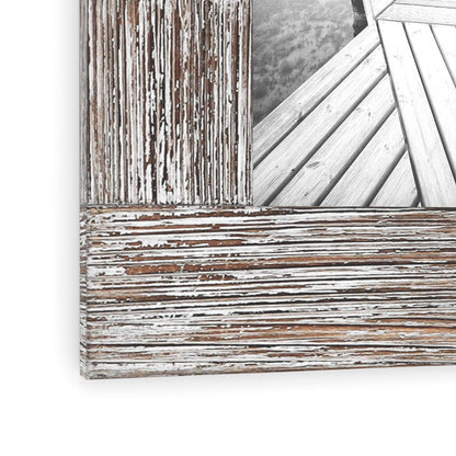 Barnyard Designs Rustic Picture Frame, Distressed Brown Wood Picture Frame, Rustic Frame Vertical or Horizontal Display, Tabletop or Wall Hanging Farmhouse Frame (8"x10" / 1 Frame)