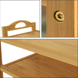 UDEAR Bamboo Shoe Rack 5-Tier Shoe Storage Organizer Entryway Shoe Shelf UDEAR