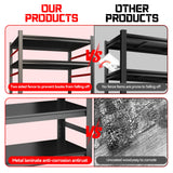 Notmise Book Shelf, 5 Tier Metal Wide Bookshelves, 78" H, Heavy Duty Bookcase, Adjustable Bookshelf, Tall Book Shelf for Living Room & Offices and Library (78" H*47" W*18" D) Notmise