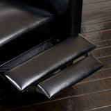 GDFStudio Lucas Space-Saving Leather Recliner | Perfect for Home or Office | Ideal Furnishing Option for Smaller Living Spaces GDFStudio