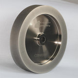 CBN Wheel 8 inch,CBN Grinding Wheels 8'' Diameter, 5/8'' Bore, 1.5'' Wide, 1'' Down The Side, for Sharpening Woodturning and HSS Tools(600 Grit) WoodArtSupply
