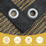 Shade&Beyond 90% Sun Shade Cloth with Grommets, 8' X 12' Pergola Shade Cover Canopy, Mesh Tarp Sun Screens for Patio, Outdoor, Garden, Backyard, Mocha Shade&Beyond