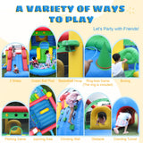 18FT Commercial Bounce House for Kids 5-12 Large,100% PVC Inflatable Bounce House for Adults, Double Slides, Ball Pit, Kids Large Bounce House, Outdoor Indoor Big Adult Bounce House w/Blower 18x15x9FT Relunch