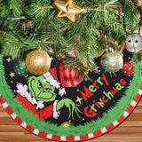 CJYGEGE Merry Christmas Tree Skirt Collar 48 Inch, Softand Funny Farmhouse Holiday Decor Xmas Party Holiday Decoration CJYGEGE