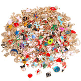 SANNIX 350Pcs Bracelet Charms Jewelry Making Charms Assorted Gold Plated Enamel Pendants for DIY Necklace Bracelet Earring Craft Supplies SANNIX
