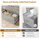 GarveeHome 5 Dresser for Bedroom, 51" Tall Dresser, Freestanding Vertical Drawer Dresser with Storage, Wooden Closet Dresser Storage Dresser Chest for Living Room, Hallway, Entryway, Ash Grey GarveeHome