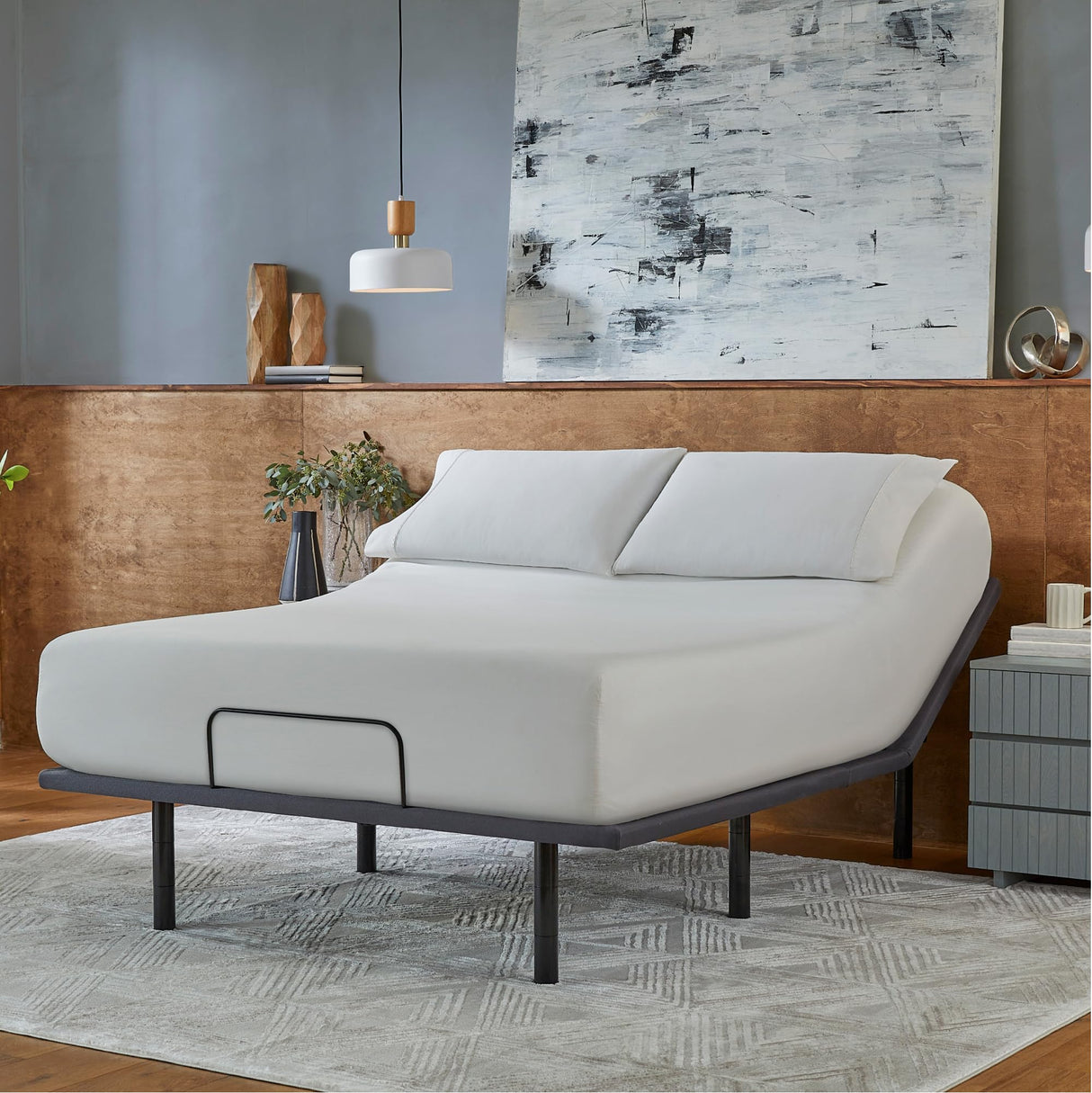 Beautyrest baselogic Level 2 Adjustable Base Bed Frame - Split Cal King - Head and Foot Adjustability, Wireless Remote, Zero-Gravity Preset, and Foldable for Convenient Mobility and Storage Beautyrest