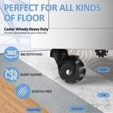 2 inch Ball Caster Wheels，Casters Set of 4 Ball Bearing Steel Stem,Casters for Furniture Legs Using for Hardwood Floor,Ball Casters for Cabinet,Workbench,Cart（Casters Set of 4 Heavy Duty Apllamo