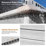 Outdoor Resin Storage Shed 5x4 FT Sheds Kit with Floor Window Lockable Door Included, Waterproof Outside Plastic Sheds for Backyard Garden Patio Lawn Tools WELYAS