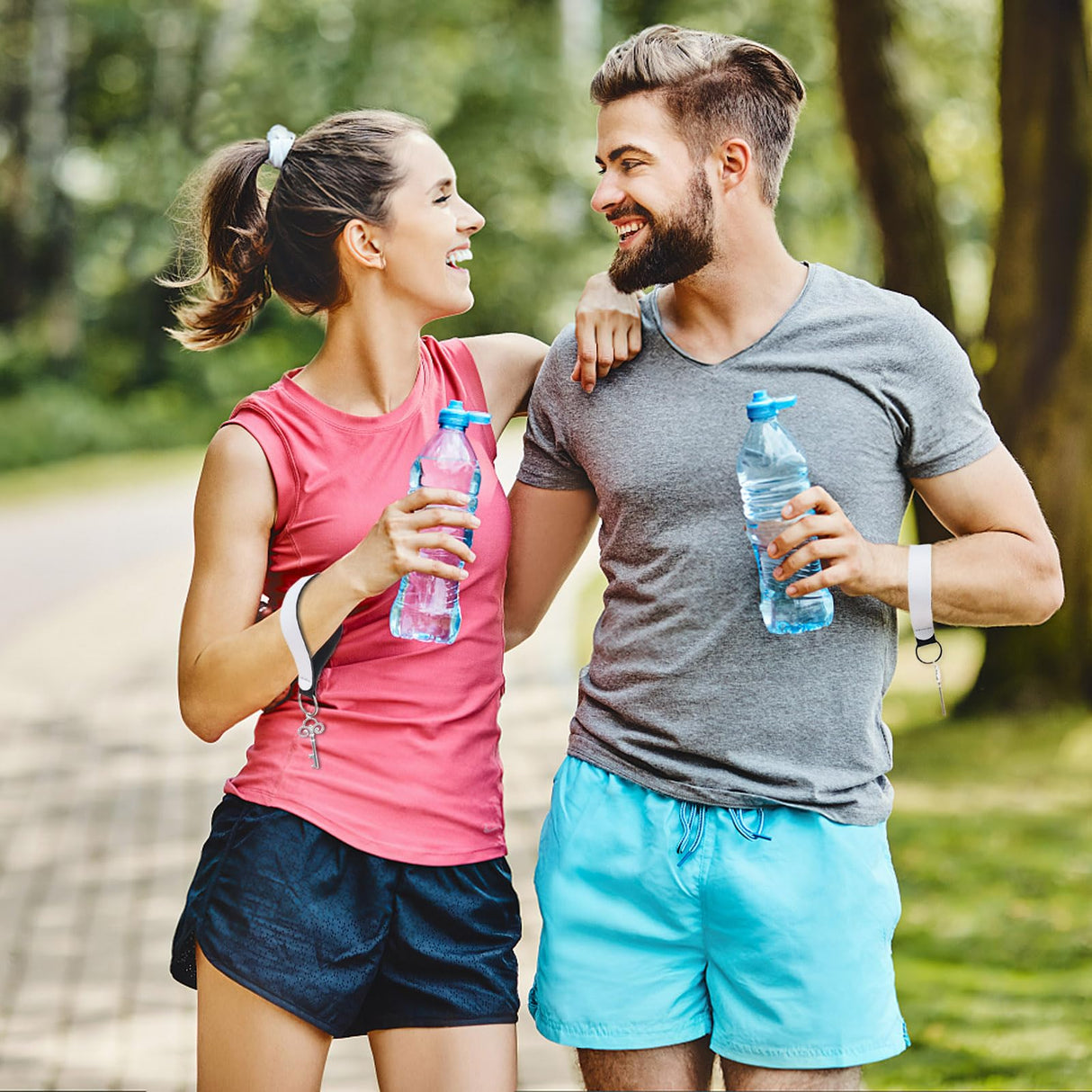 NEETUE 16 Pieces Sublimation Blanks Wristlet Keychain DIY Blank Wrist Lanyard White Neoprene Keychain Wristband Lanyard Wristband Keychain for Summarize Small Pendants Such as Keys (White) NEETUE