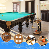Jolensoy Pool Stick Holder Pool Cue Holder Floor Stand Cue Stick Holder 10-Hole Billiard Cue Racks for Game Room Billiard Room Decor Club Pool Table Accessories Jolensoy