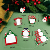 Framendino, 5 Pack Sublimation Hanging Ornament Christmas Metal Ornament Decoration Photo Frame Ornament for Car Christmas Tree Decor Framendino