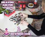 A Girl & Her Dragon Puzzle By Tara Lesher | Fairytale Castle 500 Piece Jigsaw Puzzle For Adults And Kids | Interactive Brain Teaser for Family Game Night | 18 x 18 Inches Toynk