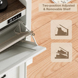 ChooChoo Shoe Storage Cabinet with 2 Flip Drawers, Deodorizing Shoe Organizer Storage for Entryway, Freestanding Hidden Slim Narrow Shoe Rack Cabinet, Antique White & Brown ChooChoo