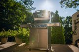 Monument Grills Larger 4-Burner Propane Gas Grills BBQ Stainless Steel Heavy-Duty Cabinet Style with BBQ Cover Monument Grills