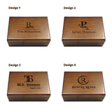 Personalized Walnut Gift Box, Luxury Mens Jewelry Box, Groomsmen Wooden Box, Men's Keepsake Box, Best Man Wood Box, Wooden Box Birthday Gift Generic