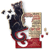 Trefl The Black Cat - Théophile Alexandre Steinlen 200 Jigsaw Puzzle Wood Craft Irregular Shapes, 5 Special Puzzles, Famous Paintings, Creative Fun for Adults and Children from 9 Years Old Trefl