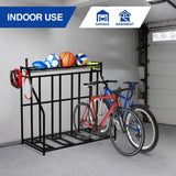 YES4ALL 4-Bike Stand, Bike Storage Rack, Bicycle Floor Rack for Garage Organizer, Indoor Sporting Gear Storage Station Yes4All