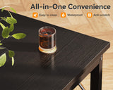 Coleshome 71 Inch Computer Desk, Modern Simple Style Desk for Home Office, Study Student Writing Desk, Black Coleshome