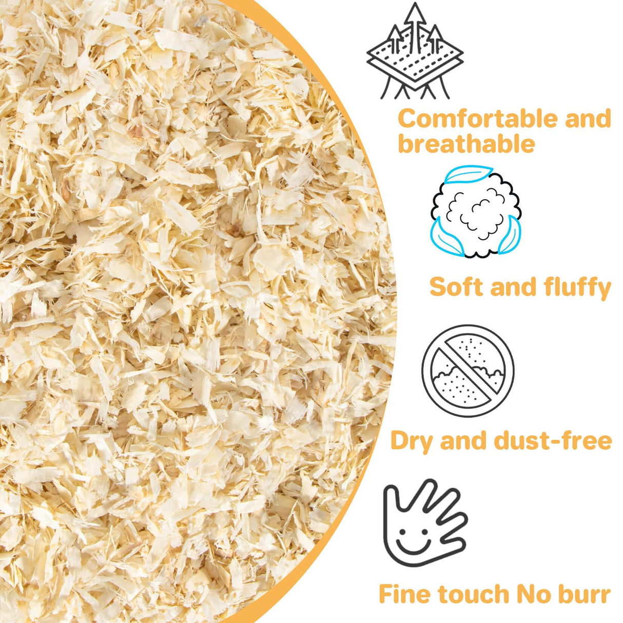 31OZ Sukh Chicken coop Bedding - Aspen shavings Animal Bedding as Chicken Supplies for Chicken House Bedding winterizing Nesting for Small pet Guinea Pig Rabbit Chinchilla Bird Gerbil Odor Control Sukh