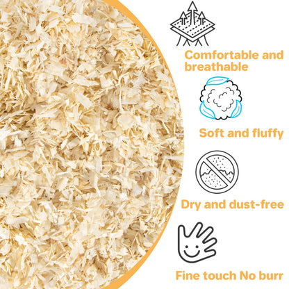 31OZ Sukh Chicken coop Bedding - Aspen shavings Animal Bedding as Chicken Supplies for Chicken House Bedding winterizing Nesting for Small pet Guinea Pig Rabbit Chinchilla Bird Gerbil Odor Control