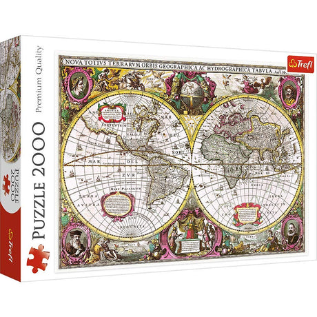 Trefl 2000 Piece Jigsaw Puzzles, New Land Puzzle, Earth Puzzle, Historical Puzzle, Old World Puzzle, Adult Puzzles, 27095 Trefl