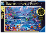 Ravensburger Moonlit Magic Puzzle - 500 Piece Glow in The Dark Jigsaw | Unique Piece Design | Anti-Glare Surface for Adults | FSC-Certified Materials Ravensburger